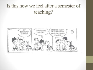 Is this how we feel after a semester of
teaching?
 