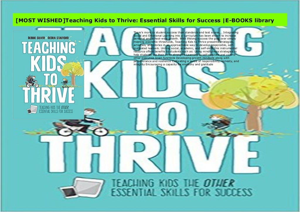 [MOST WISHED]Teaching Kids to Thrive Essential Skills for