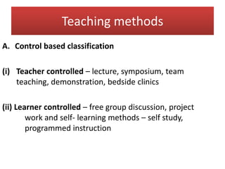 Teaching - learning methods.ppt | Educational Assessment | Education