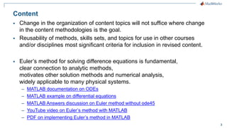 Teaching with MATLAB | PPTX