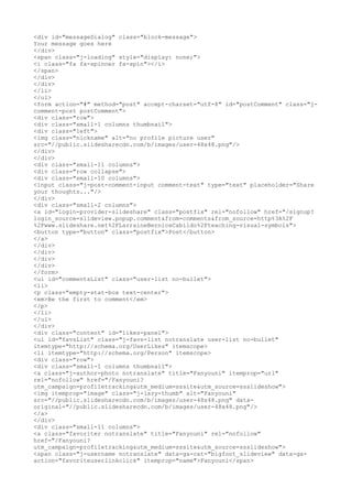 <div id="messageDialog" class="block-message">
Your message goes here
</div>
<span class="j-loading" style="display: none;">
<i class="fa fa-spinner fa-spin"></i>
</span>
</div>
</div>
</li>
</ul>
<form action="#" method="post" accept-charset="utf-8" id="postComment" class="j-
comment-post postComment">
<div class="row">
<div class="small-1 columns thumbnail">
<div class="left">
<img class="nickname" alt="no profile picture user"
src="//public.slidesharecdn.com/b/images/user-48x48.png"/>
</div>
</div>
<div class="small-11 columns">
<div class="row collapse">
<div class="small-10 columns">
<input class="j-post-comment-input comment-text" type="text" placeholder="Share
your thoughts..."/>
</div>
<div class="small-2 columns">
<a id="login-provider-slideshare" class="postfix" rel="nofollow" href="/signup?
login_source=slideview.popup.comment&from=comments&from_source=http%3A%2F
%2Fwww.slideshare.net%2FLarraineBerniceCabildo%2Fteaching-visual-symbols">
<button type="button" class="postfix">Post</button>
</a>
</div>
</div>
</div>
</div>
</form>
<ul id="commentsList" class="user-list no-bullet">
<li>
<p class="empty-stat-box text-center">
<em>Be the first to comment</em>
</p>
</li>
</ul>
</div>
<div class="content" id="likes-panel">
<ul id="favsList" class="j-favs-list notranslate user-list no-bullet"
itemtype="http://schema.org/UserLikes" itemscope>
<li itemtype="http://schema.org/Person" itemscope>
<div class="row">
<div class="small-1 columns thumbnail">
<a class="j-author-photo notranslate" title="Fanyouni" itemprop="url"
rel="nofollow" href="/Fanyouni?
utm_campaign=profiletracking&utm_medium=sssite&utm_source=ssslideshow">
<img itemprop="image" class="j-lazy-thumb" alt="Fanyouni"
src="//public.slidesharecdn.com/b/images/user-48x48.png" data-
original="//public.slidesharecdn.com/b/images/user-48x48.png"/>
</a>
</div>
<div class="small-11 columns">
<a class="favoriter notranslate" title="Fanyouni" rel="nofollow"
href="/Fanyouni?
utm_campaign=profiletracking&utm_medium=sssite&utm_source=ssslideshow">
<span class="j-username notranslate" data-ga-cat="bigfoot_slideview" data-ga-
action="favoriteuserlinkclick" itemprop="name">Fanyouni</span>
 