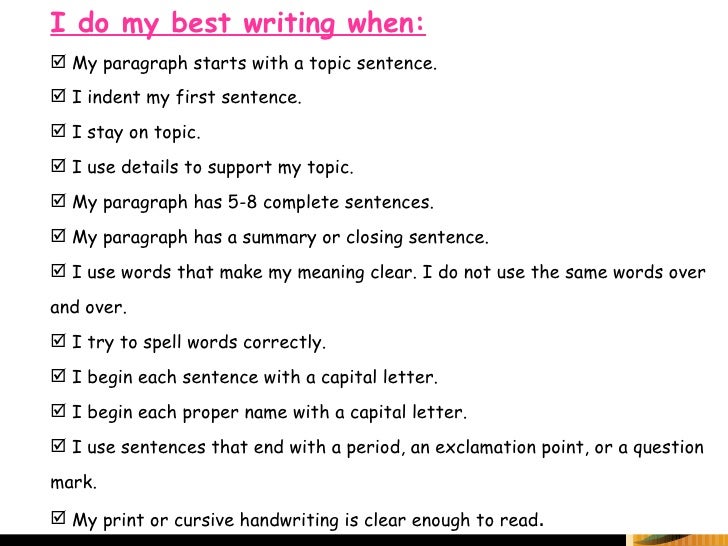 Teach how to write a sentence