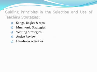 Principles of Teaching 1
