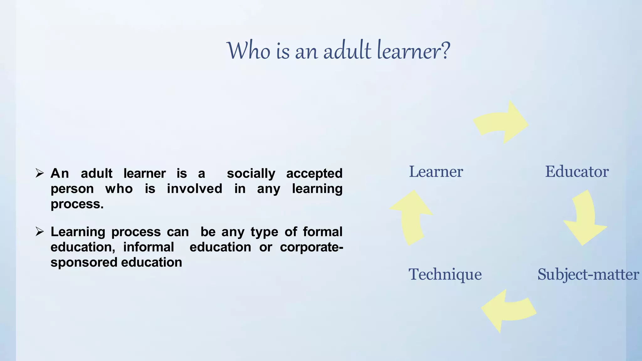 Teaching adults | PPTX