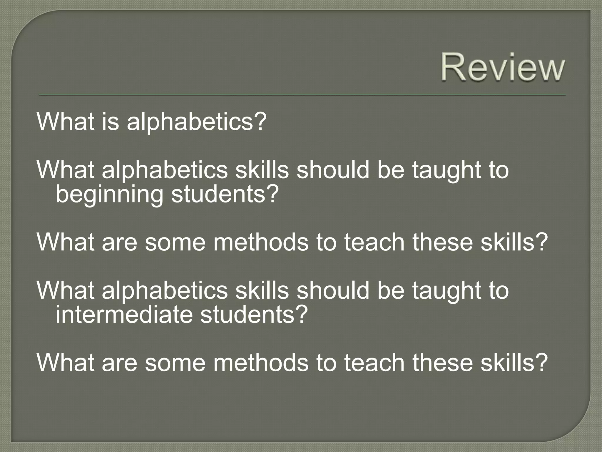 Pair Repeated ReadingExplain (or review) the importance of reading speed and be sure everyone understands the need for repeated reading to build speed. Pair each learner with another who has similar oral reading ability. Ask the learners to read their assigned passages silently first, and be sure all the words are familiar. Circulate to help with decoding and definitions as necessary. Then have each pair take turns 	reading to each other. Have the pairs time 	each other's reading and keep a record of	 the times. Each learner should read the 	passage at least three times. 