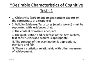 TEACHING AND ASSESSMENT METHODS
