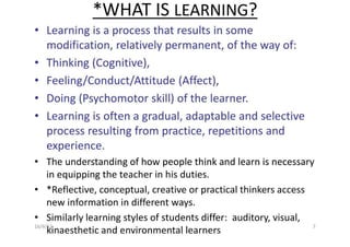 TEACHING AND ASSESSMENT METHODS