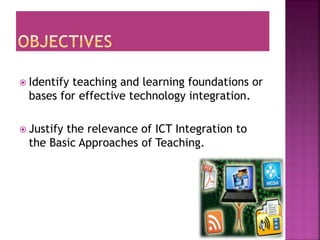 Teaching and learning frameworks for integrating technology report 2 | PPTX