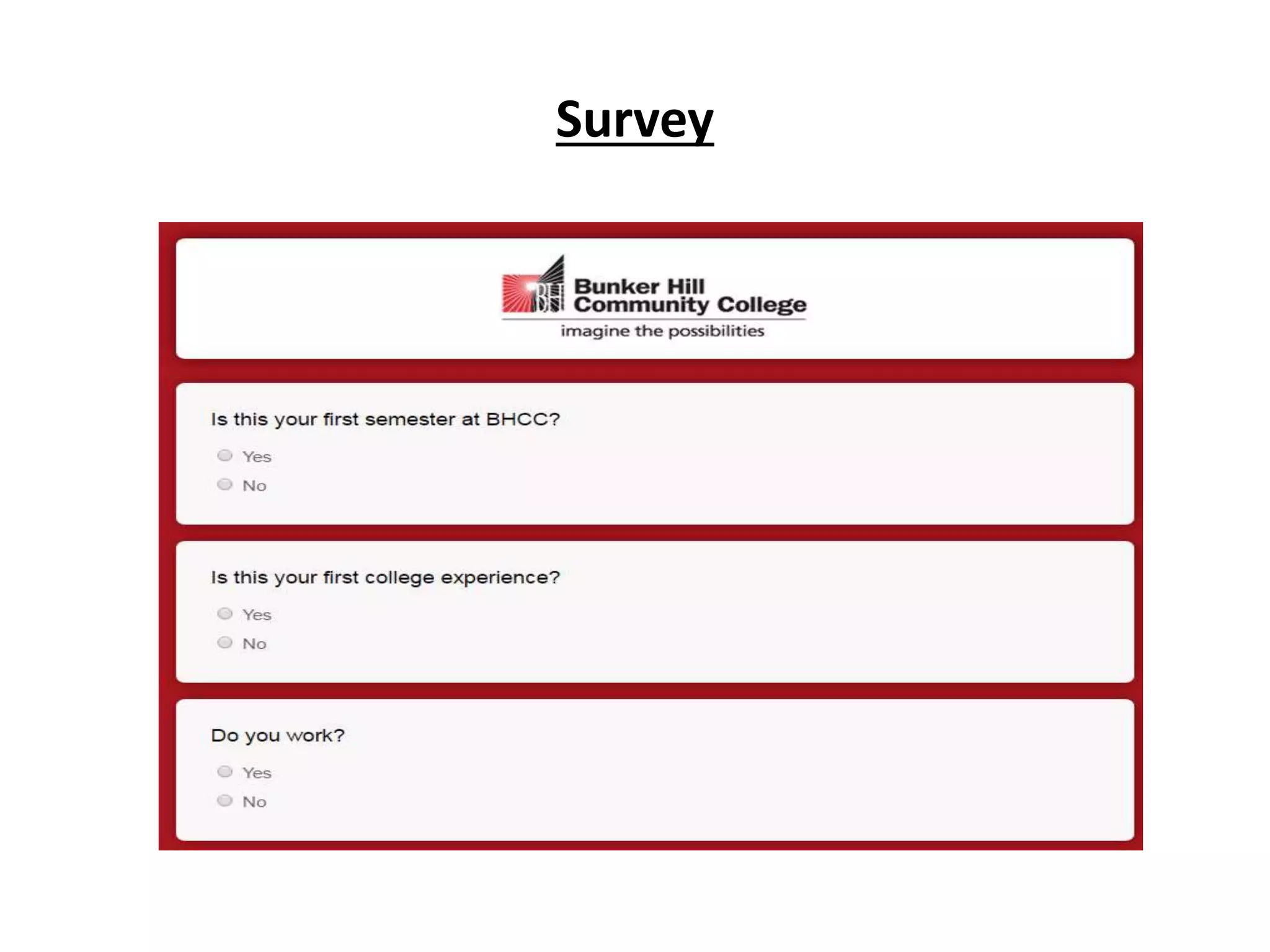 Survey
 