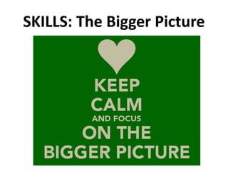 SKILLS: The Bigger Picture
 