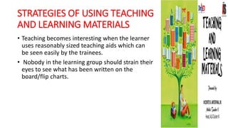 Teaching and learning materials