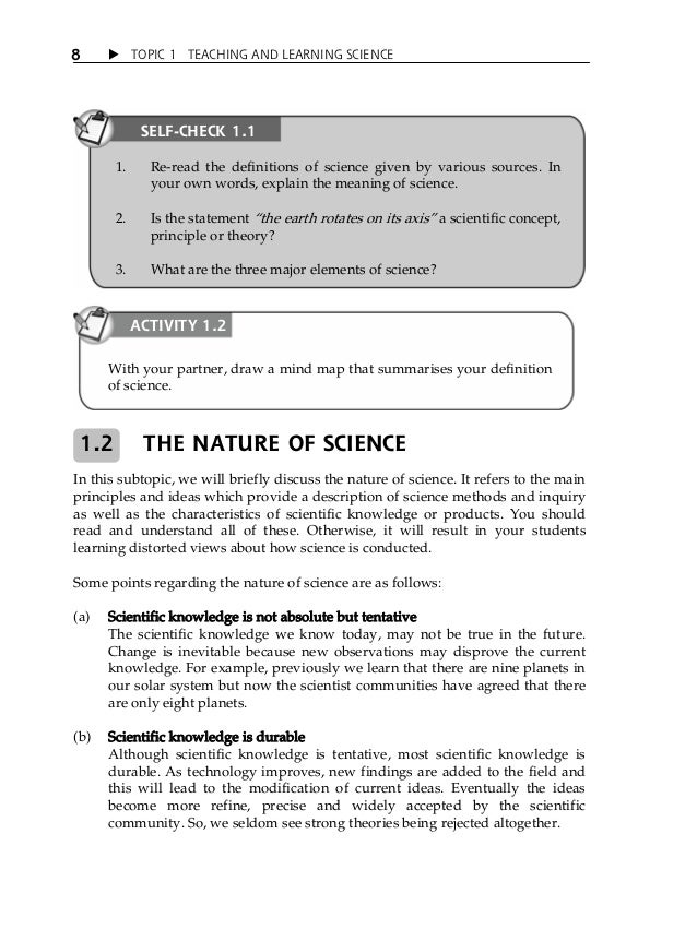 Teaching And Learning Of Science - 