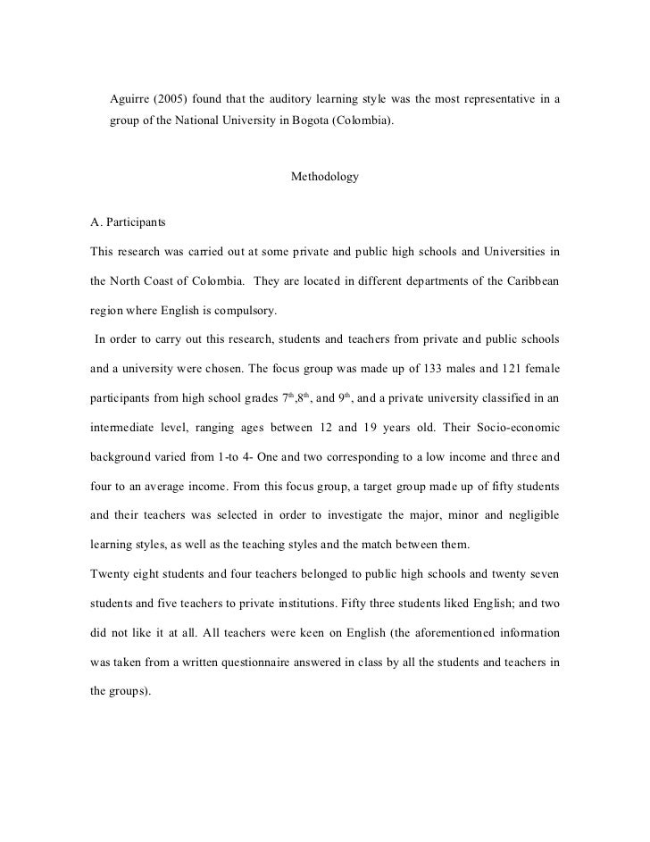 teaching styles research paper