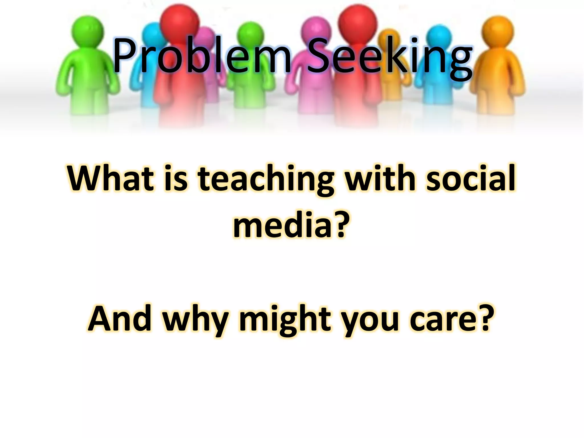 Simple Design Model

                     Design
• What am I          Goals      • How will I
  trying to     • What kind       configure
  achieve?        of tools do     and use?
  Pedagogical     I need?            Program
     Goals                            Goals
 