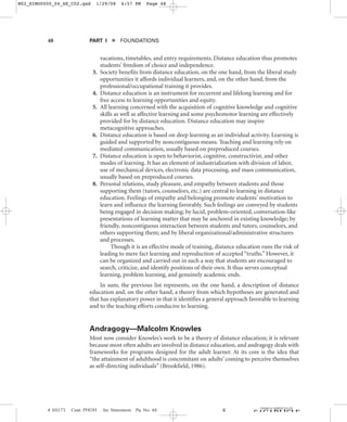 Teaching and learning at a distance | PDF