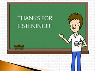 THANKSFOR
LISTENING!!!!
 