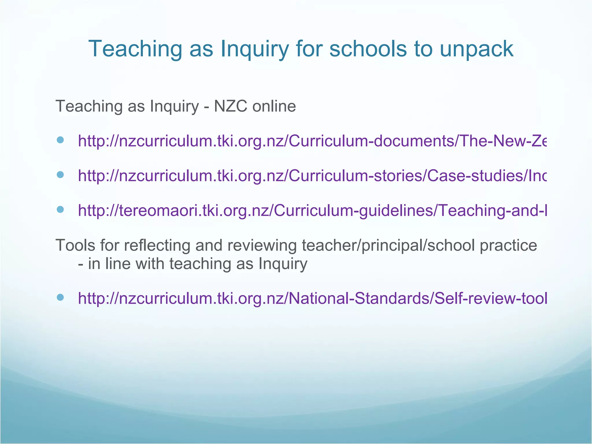 Teaching as inquiry | PPT
