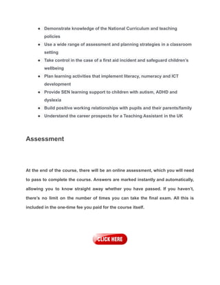 Teaching assistant | PDF