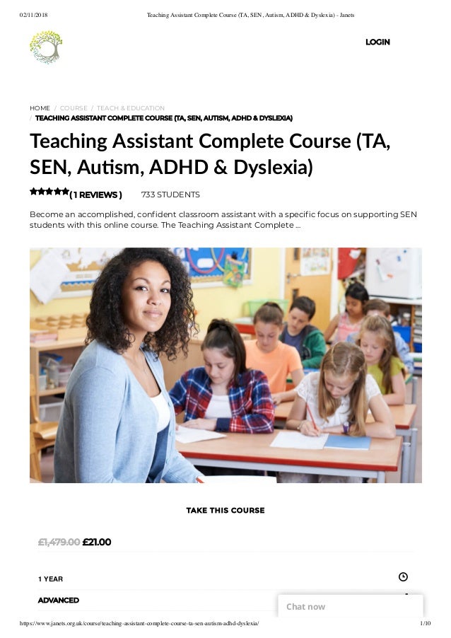 teaching assistant courses