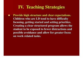 Teaching Children With Learning Disabilities