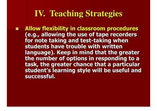 Teaching Children With Learning Disabilities