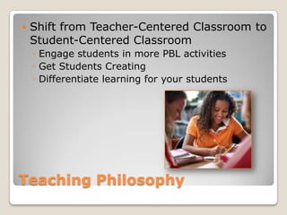 teacher centered philosophies