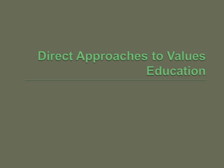 Teaching concepts, skills, and values | PPTX