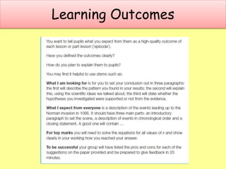 Learning Outcomes
 