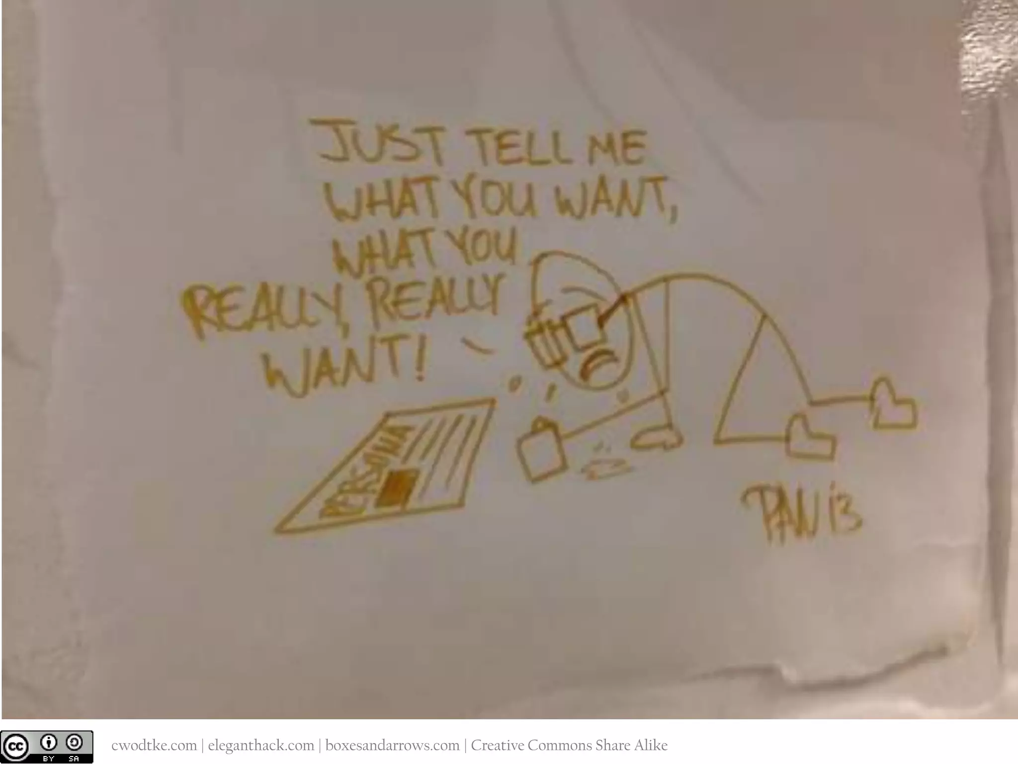 @cwodtke |

cwodtke.com | eleganthack.com | boxesandarrows.com | Creative Commons Share Alike

 