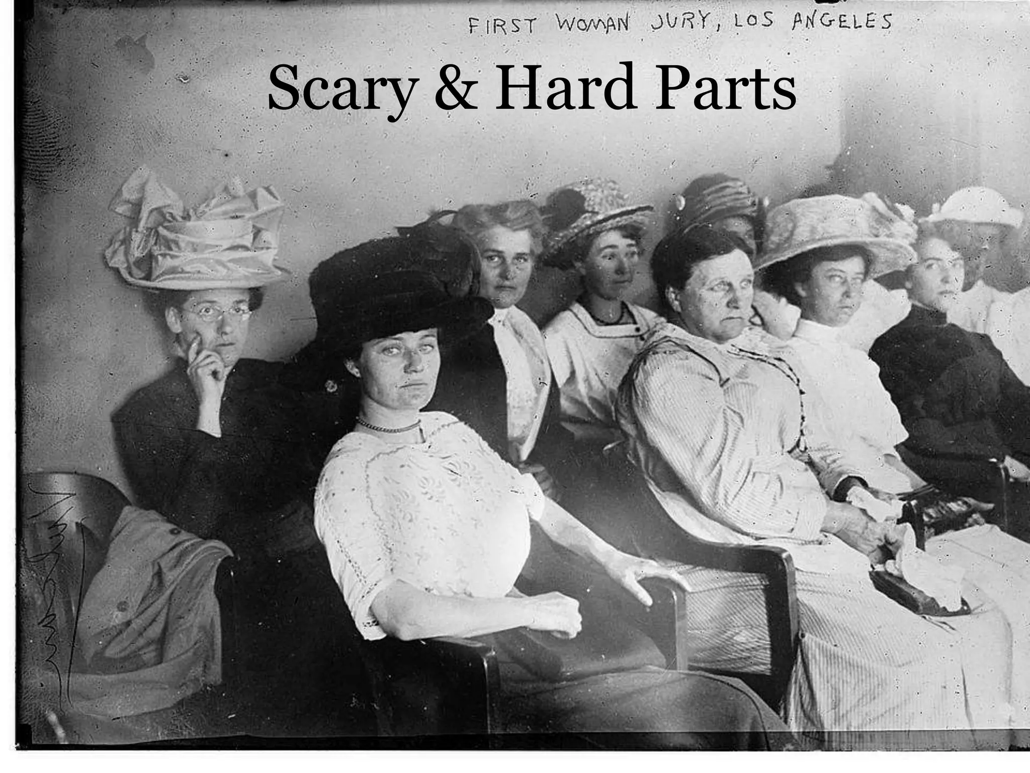 Scary & Hard Parts

@cwodtke |

cwodtke.com | eleganthack.com | boxesandarrows.com | Creative Commons Share Alike

 