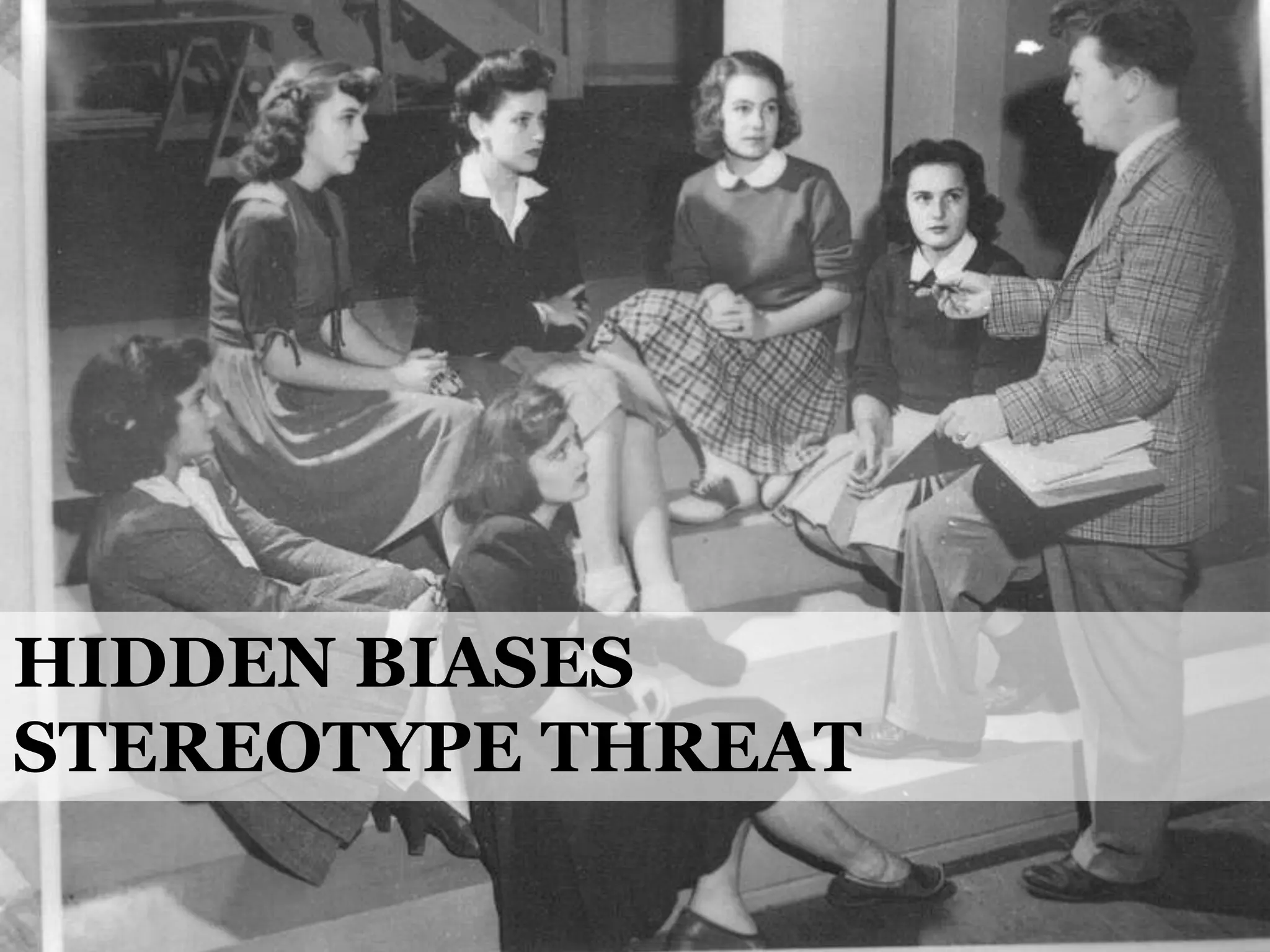 HIDDEN BIASES
STEREOTYPE THREAT
@cwodtke |

cwodtke.com | eleganthack.com | boxesandarrows.com | Creative Commons Share Alike

 