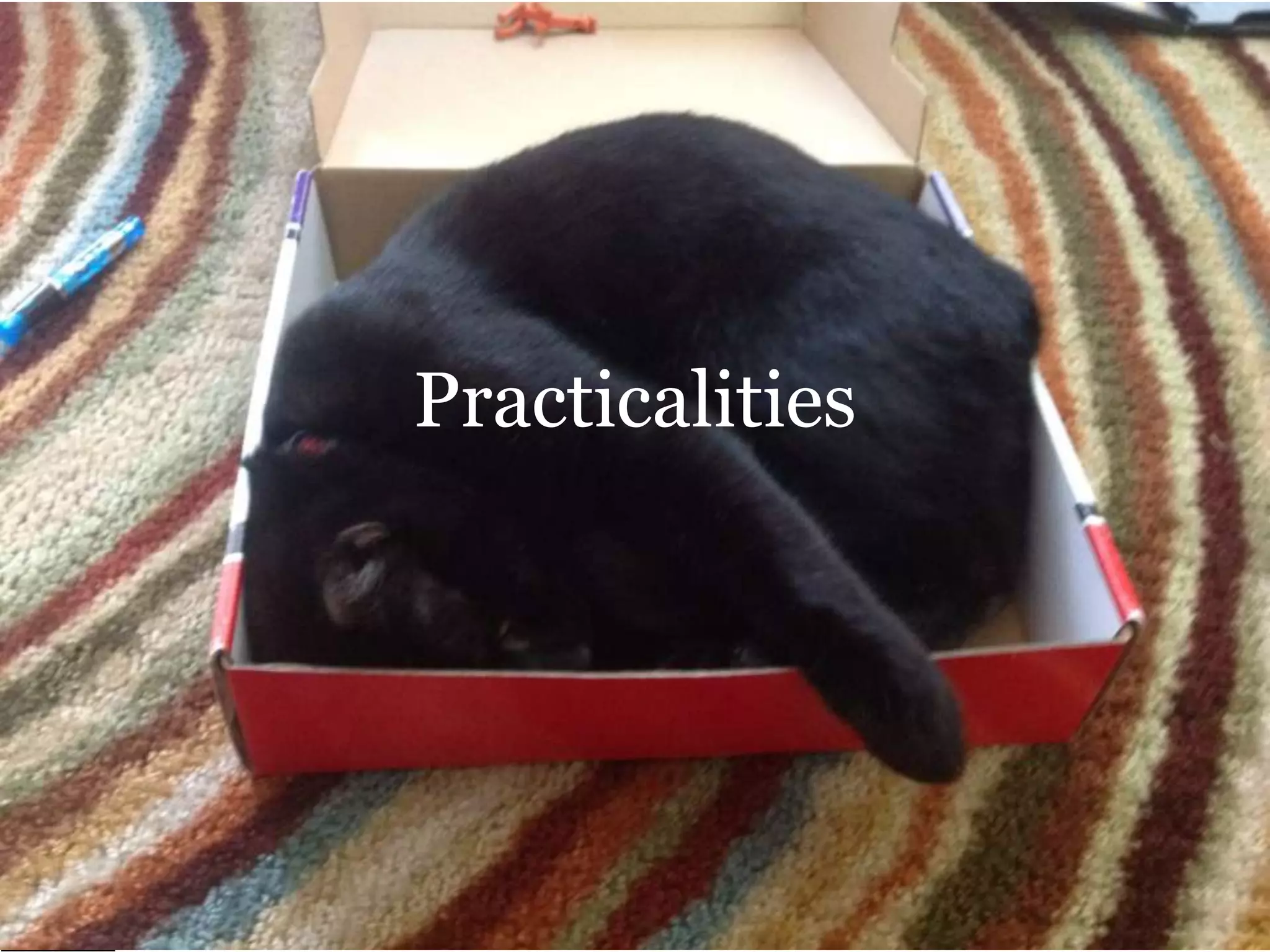 Practicalities

@cwodtke |

cwodtke.com | eleganthack.com | boxesandarrows.com | Creative Commons Share Alike

 