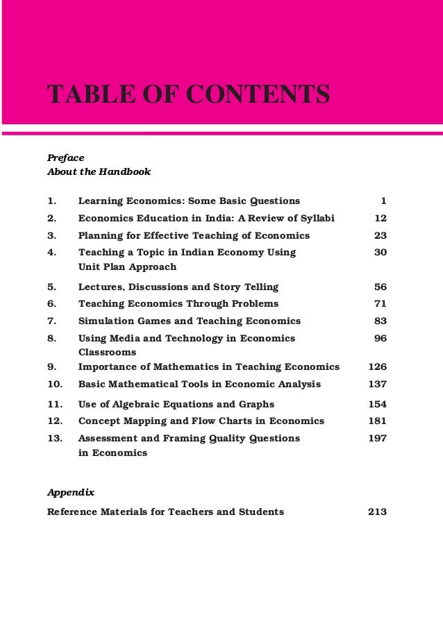 economics thesis topics list in india