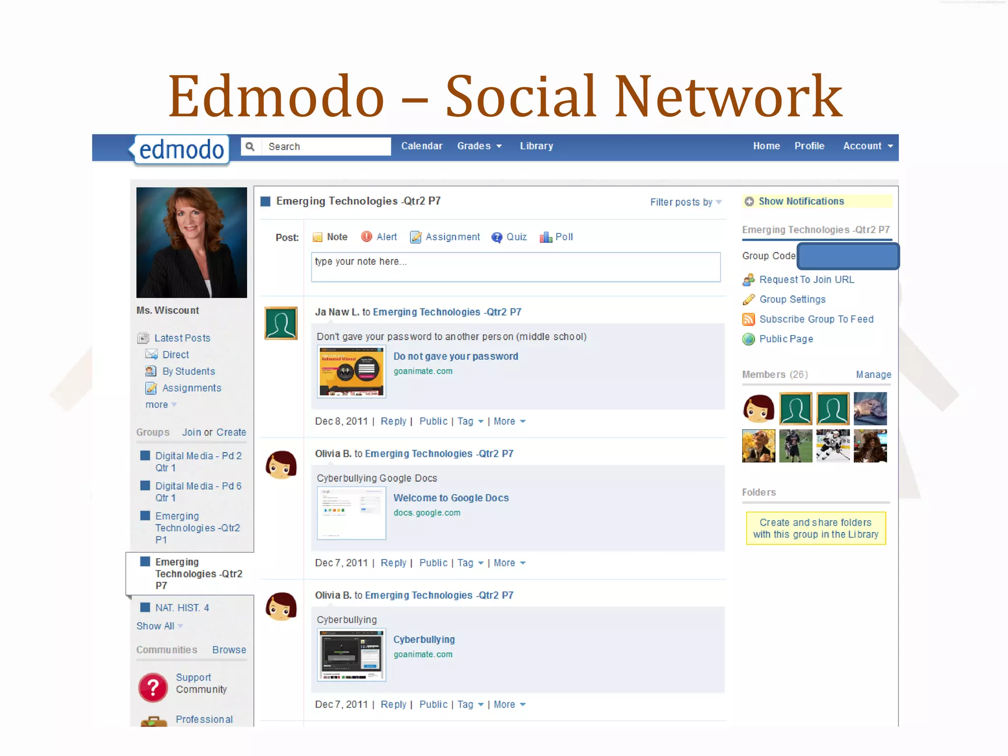 Edmodo – Social Network
 