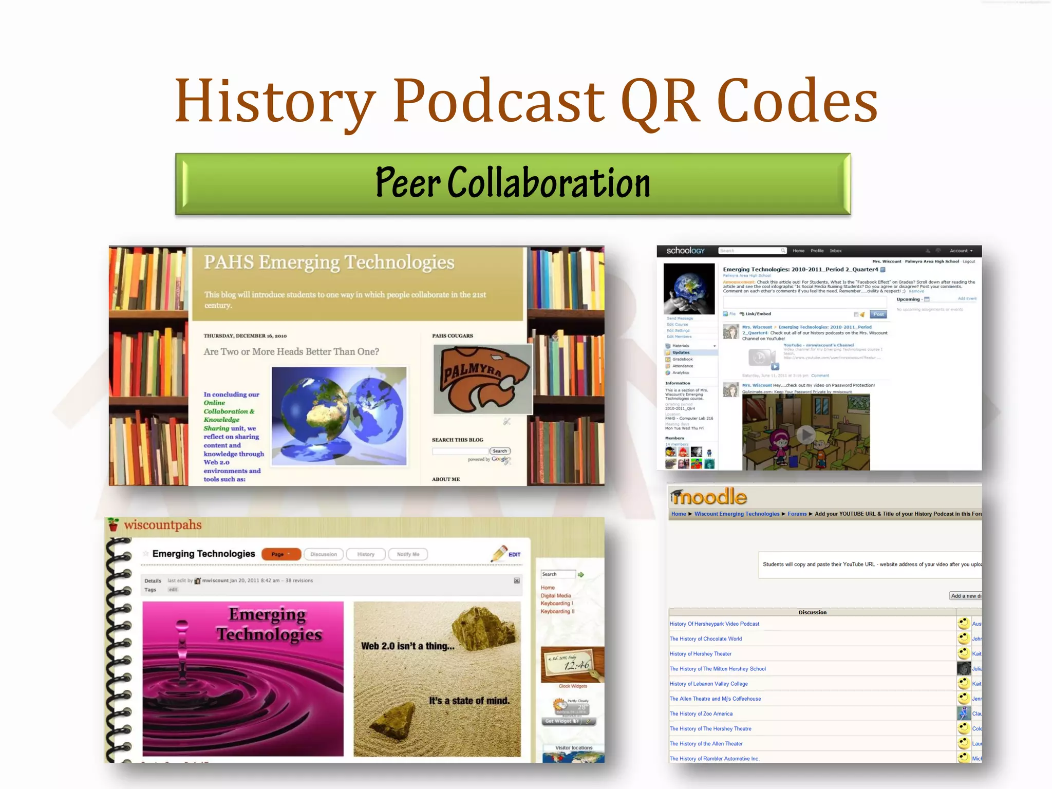 History Podcast QR Codes
 
