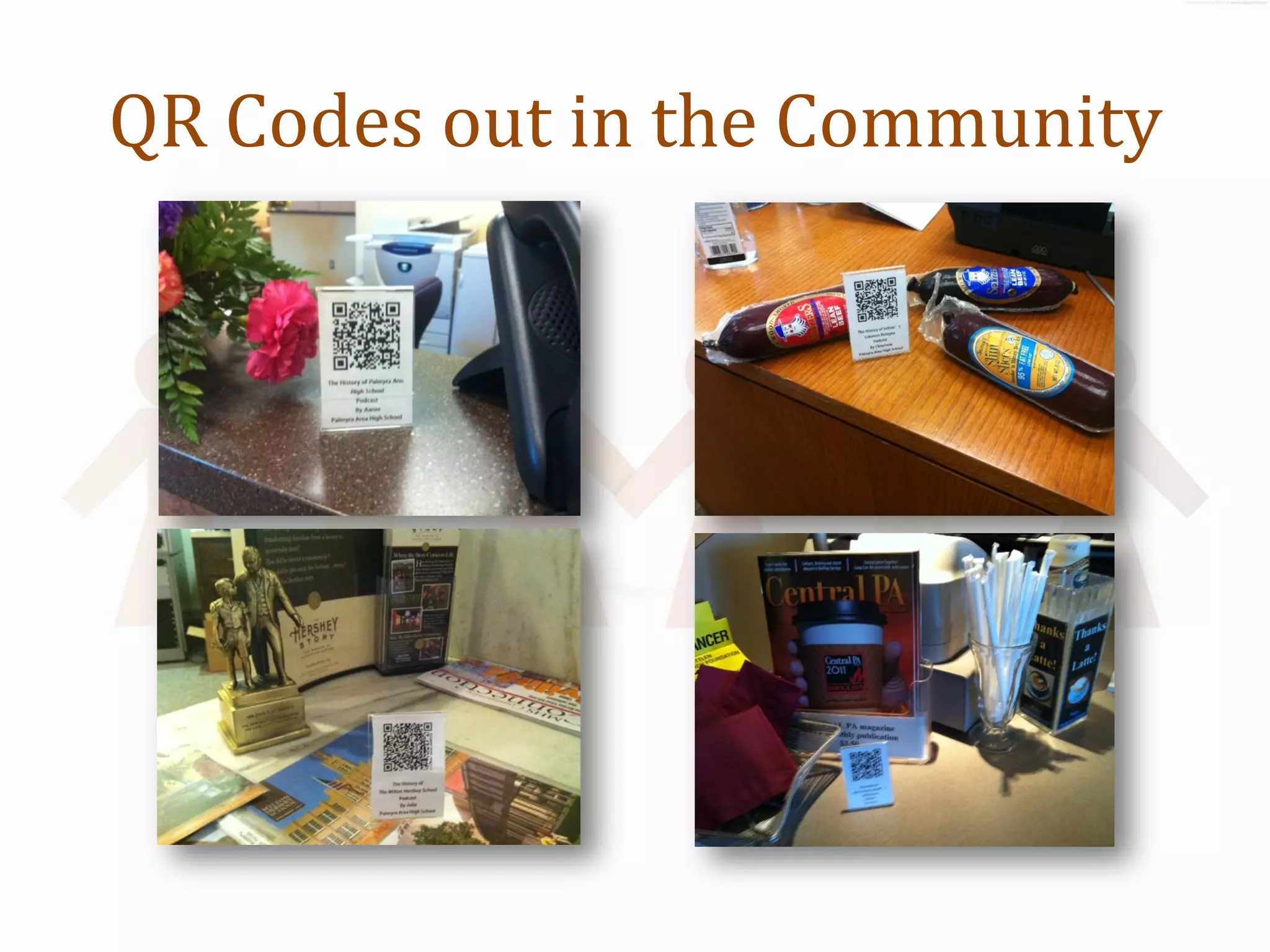 QR Codes out in the Community
 