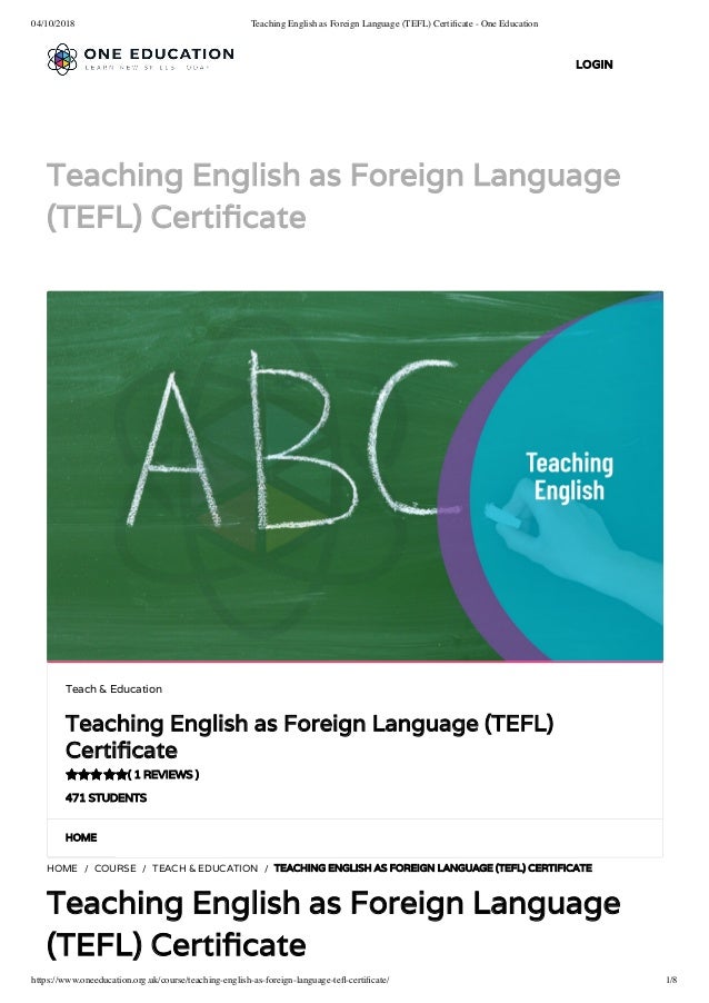 What Is Tefl And What Is Tefl Certification
