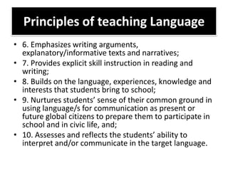 Teaching English in the K to 12 | PDF