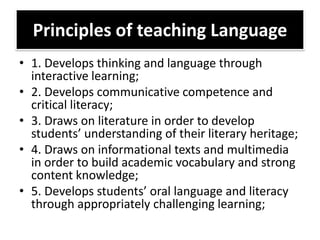 Teaching English in the K to 12 | PDF