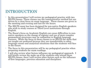 Teaching exam strategies to ielts students | PPT