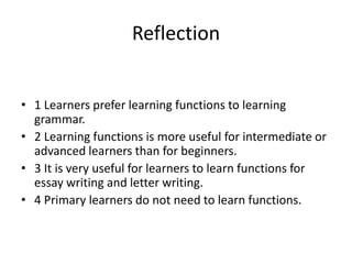 Teaching functions | PPTX