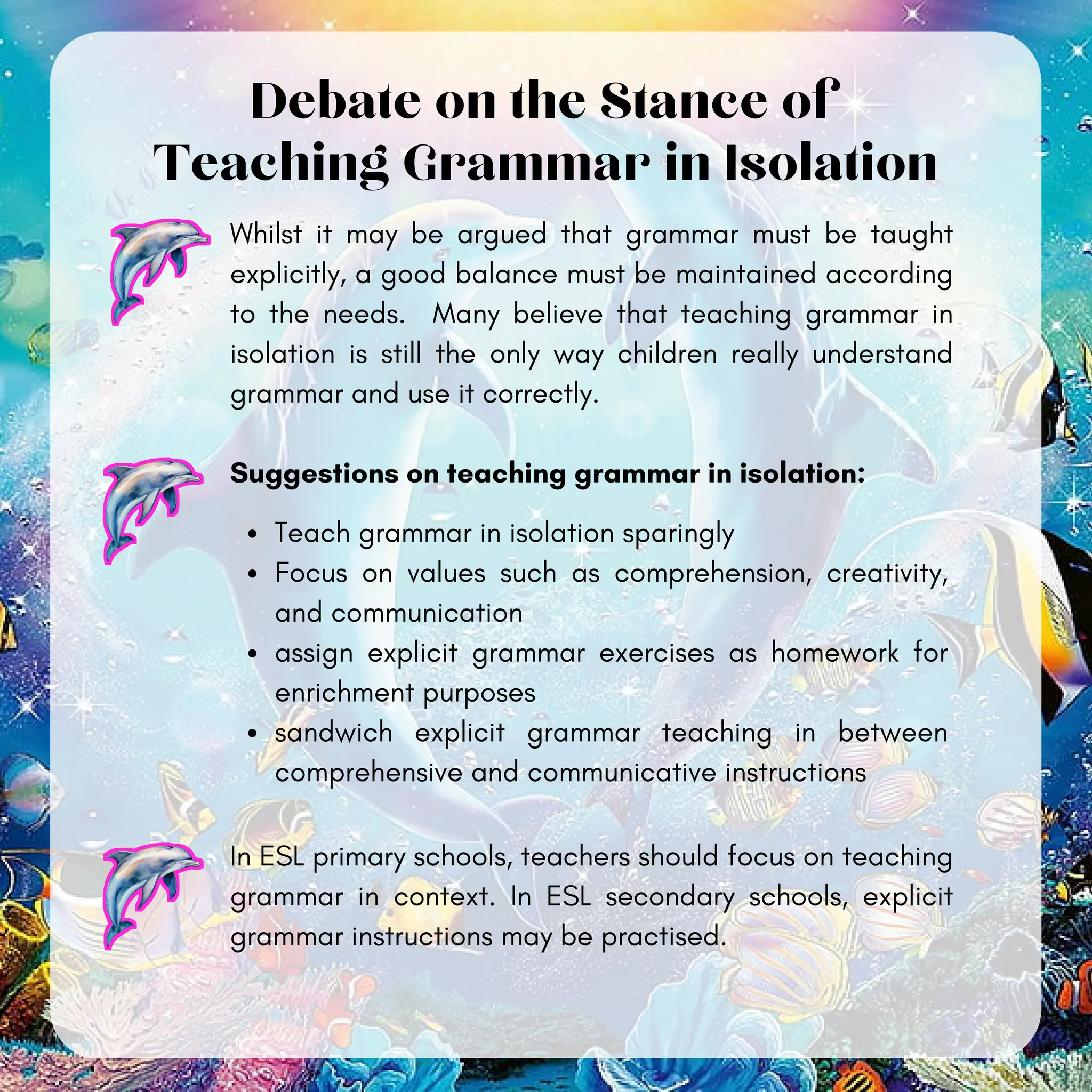 TEACHING GRAMMAR IN CONTEXT AND GRAMMAR IN ISOLATION (1).pdf