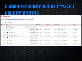 Givings students access to hidden items 