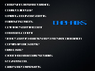 The Hacks Clandestine Attendance Tracking Course Outline Quiz Learning About Your Students Forums/Discussions Get a fake student account Embedding Content Simple Student Showcases and Spaces fro Collaboration Copyright/Public Release Track Usage Explain how your course site works RSS/News Tool Grades and Spreadsheets 