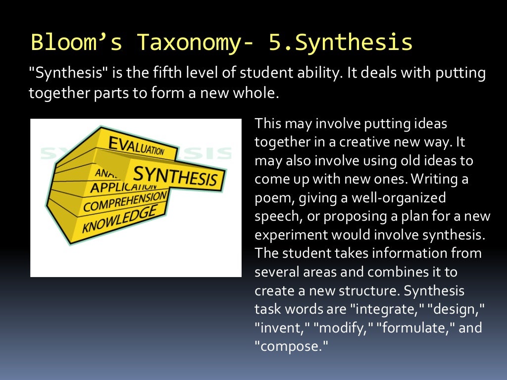 Higher order thinking skills list picture