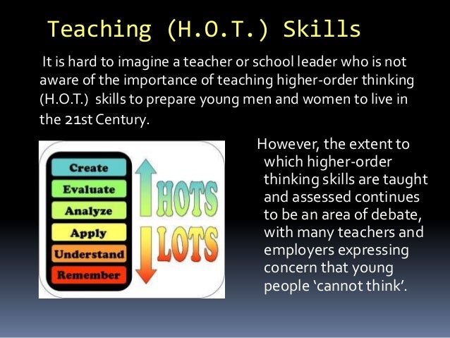 Teaching Higher Order Thinking 21st Century Skills