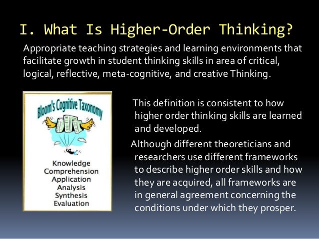 Teaching Higher Order Thinking & 21st Century Skills