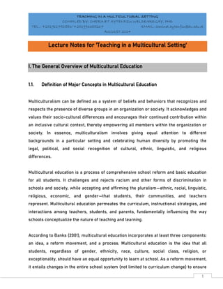 ___Teaching in a Multicultural Setting - Lecture Notes.pdf