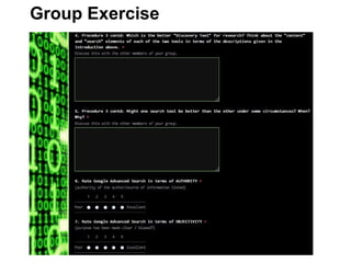 Group Exercise
 