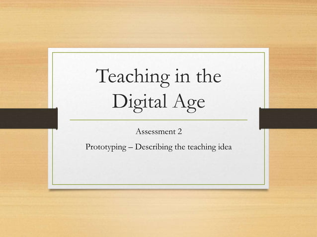 Teaching in the digital age | PPTX